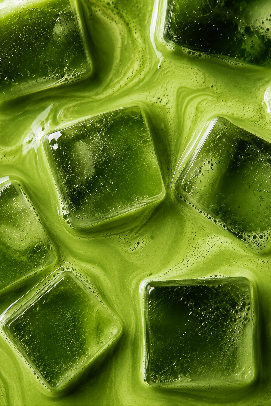 Iced ceremonial matcha providing smooth natural energy and focus throughout the day. Premium ceremonial matcha delivering sustained energy without caffeine crashes or jitters